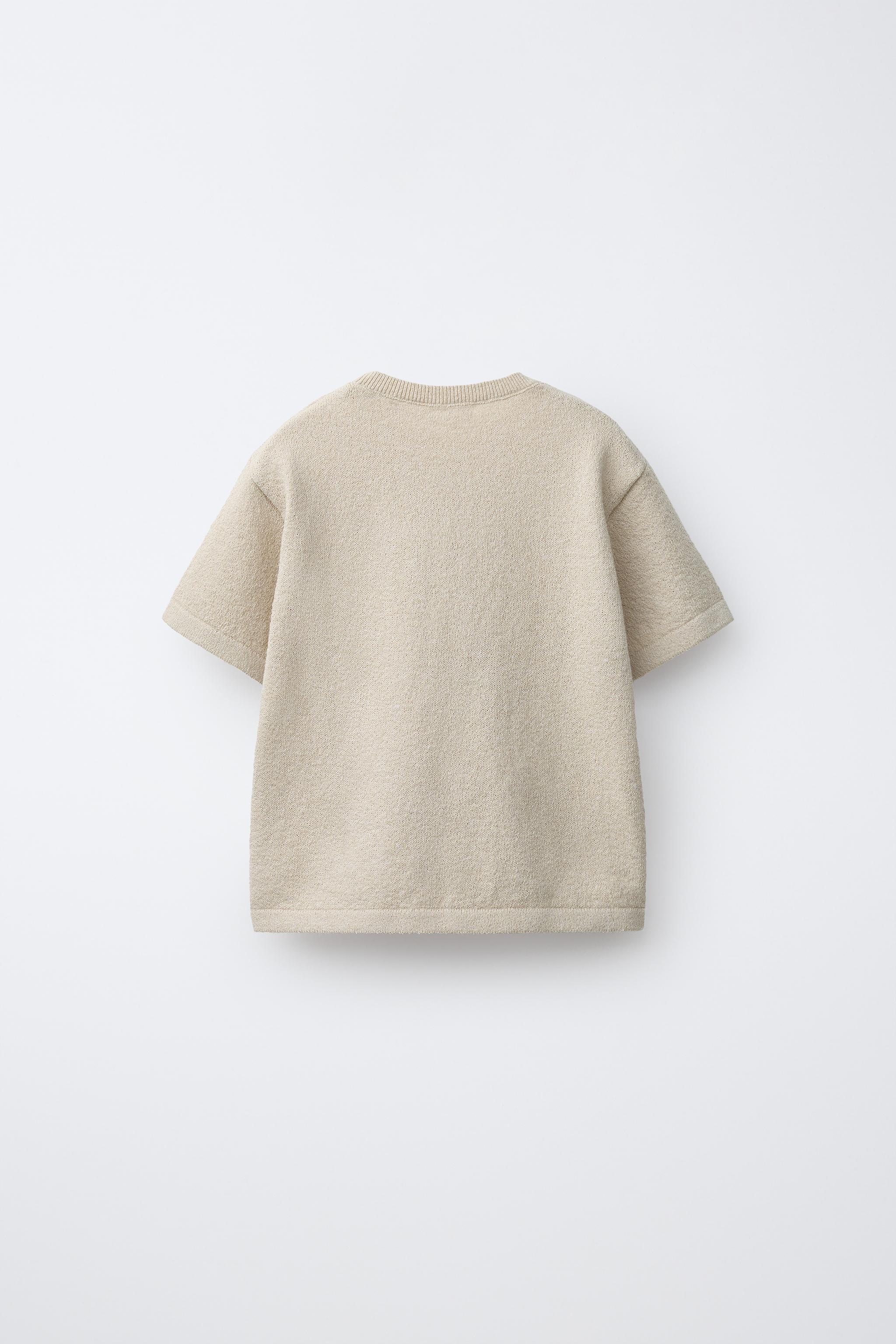 T-SHIRT EN MAILLE RUSTIQUE